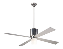 Modern Fan Co. LAP-BN-50-BK-552-002 - Lapa Fan; Bright Nickel Finish; 50" Black Blades; 17W LED; Fan Speed and Light Control (3-wire)