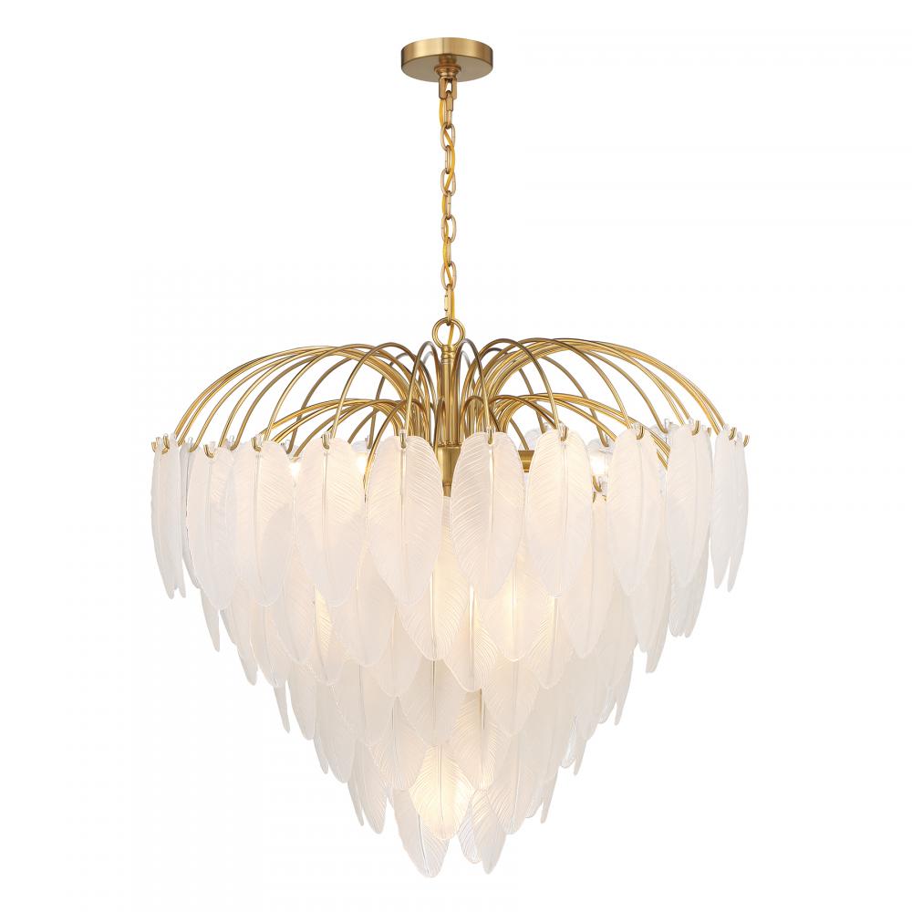 Boa 9-Light Chandelier in Warm Brass by Breegan Jane : ALLNZ