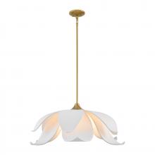 Elsie 6-Light Pendant in Warm Brass by Breegan Jane : APJDF