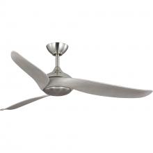 Progress P250105-009-30 - Conte Collection 52-in Three-Blade Brushed Nickel Contemporary Ceiling Fan