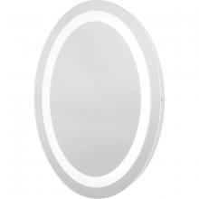 Progress P300456-030-30 - Captarent Collection 22x28 in. Oval Illuminated Integrated LED White Modern Mirror
