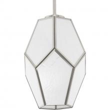 Progress P500435-009 - Latham Collection One-Light Brushed Nickel Contemporary Pendant