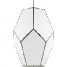 Progress P500436-009 - Latham Collection One-Light Brushed Nickel Contemporary Pendant