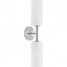 Progress P710116-009 - Cofield Collection Two-Light Brushed Nickel Transitional Wall Bracket