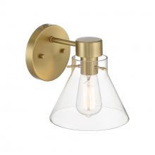 Designers Fountain D204M-1B-BG - Willow Creek 7.5 in. 1-Light Brushed Gold Contemporary Wall Sconce Light