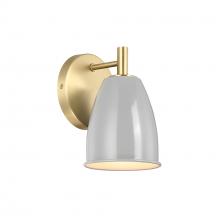 Designers Fountain D287M-WS-BG - Biba 8 in. 1-Light Brushed Gold Modern Wall Sconce Light