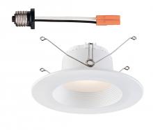 Designers Fountain RB6WHWH9T1440 - 5 in. and 6 in. White 4000K Integrated LED High Lumen Recessed Trim