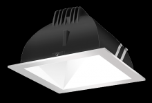 RAB Lighting NDLED4SD-50N-W-S - Recessed Downlights, 12 lumens, NDLED4SD, 4 inch square, Universal dimming, 50 degree beam spread,
