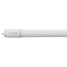 RAB Lighting T8-9.5-48G-840-SD-BYP/2 - Linear Tubes, 1650 lumens, T8, 9.5W, 4 feet, glass, 80CRI 4000K, single/double ended, ballast bypa