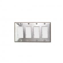 Eurofase EFSSPS4 - Single Simple Switch Wall Plate and Gang Box - 20 Amp Per Pole