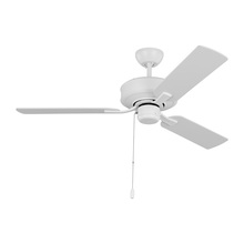 Visual Comfort & Co. Fan Collection 3LD48RZW - Linden 48'' traditional indoor matte white ceiling fan with reversible motor