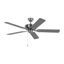 Visual Comfort & Co. Fan Collection 5LD52BS - Linden 52'' traditional indoor brushed steel silver ceiling fan with reversible motor