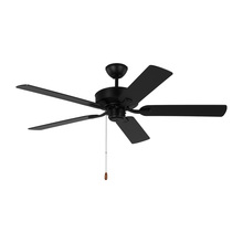 Visual Comfort & Co. Fan Collection 5LD52MBK - Linden 52'' traditional indoor midnight black ceiling fan with reversible motor