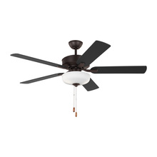 Visual Comfort & Co. Fan Collection 5LDDC52BZD - Linden 52'' traditional dimmable LED indoor bronze ceiling fan with light kit and reversible