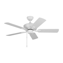 Visual Comfort & Co. Fan Collection 5LDO44RZW - Linden 44'' traditional indoor/outdoor matte white ceiling fan with reversible motor