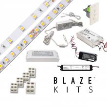 Diode Led DI-KIT-24V-BC2OM30-4000 - BLAZE 200 LED Tape Light, 24V, 4000K, 16.4 ft. Spool with UL Listed 60W OMNIDRIVE