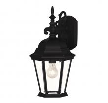 Savoy House Meridian M50055BK - 1-Light Outdoor Wall Lantern in Black