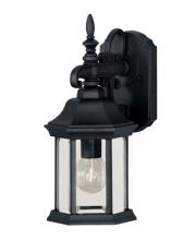 Savoy House Meridian M50056BK - 1-Light Outdoor Wall Lantern in Black