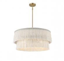 Savoy House Meridian M7037NFR - 5-Light Pendant in Natural Brass