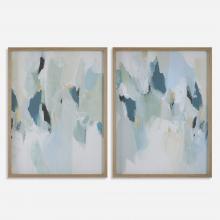 Uttermost 32282 - Uttermost Seabreeze Abstract Framed Canvas Prints Set/2