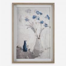 Uttermost 32287 - Uttermost Blue Flowers in Vase Framed Print
