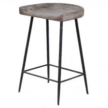 Uttermost 22885 - Uttermost Cordova Carved Wood Counter Stool
