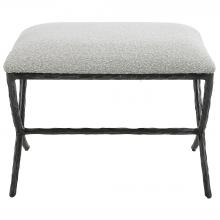 Uttermost 23750 - Uttermost Brisby Gray Fabric Small Bench