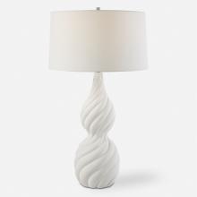 Uttermost 30240 - Uttermost Twisted Swirl White Table Lamp