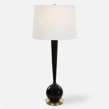 Uttermost 30286 - Uttermost Brielle Polished Black Table Lamp